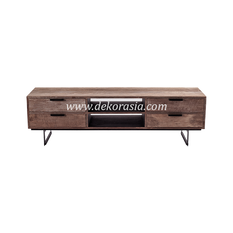 TV Dresser Pesaro with Drawer Storage for Bedroom Living Room, Wood TV Stand Luxury Classic